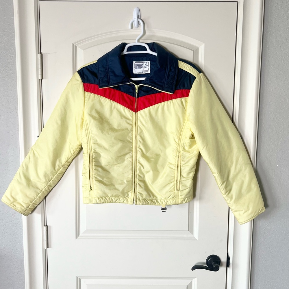 Vintage 80s Retro Ski Jacket by Profile, Large